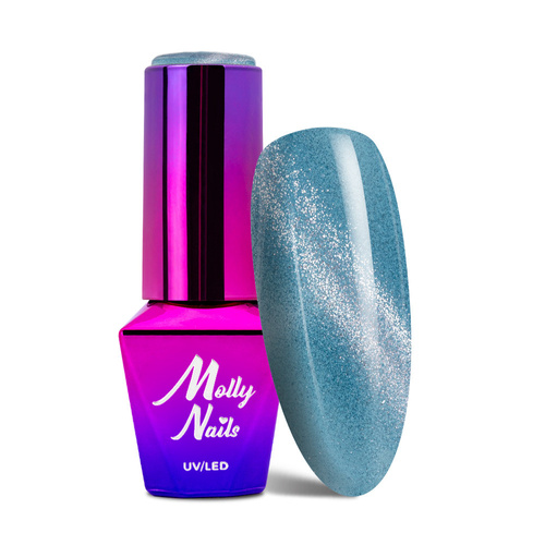 Esmalte híbrido Molly Nails Cat Eye Womanity Maledives 8 g n.º 446
