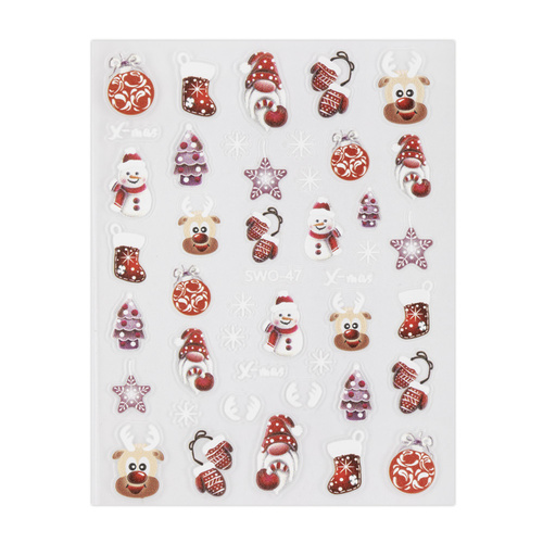 Selbstklebende Weihnachts-Nagelaufkleber von Molly Nails SW0-47