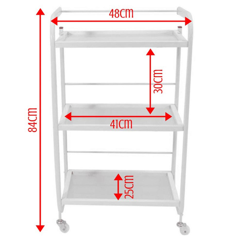 Cosmetic table with 3 shelves and G plus handle CN03047