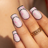 10 + 1 gratis Milchfarbene Kautschukbasis „Flakes Rubber Base Milk&Pink“ von MollyLac, HEMA-frei, 10 Gramm