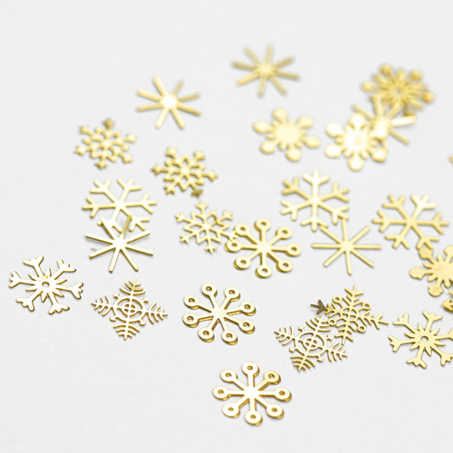 Ozdoby do paznokci Snowflakes świąteczne śnieżynki słoiczek