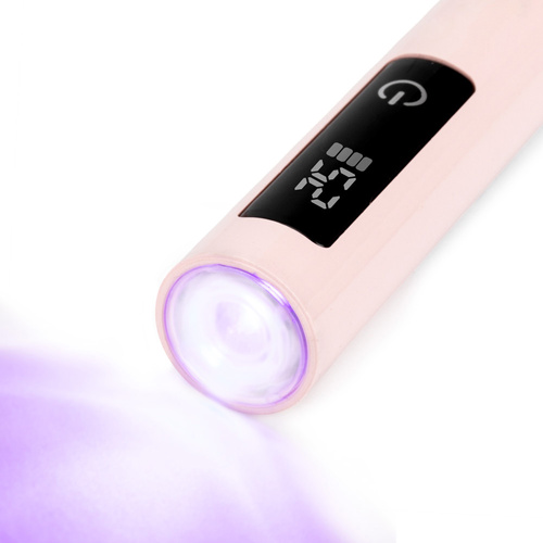 Lampada UV/LED per unghie No Name da 1,6 W per smalti ibridi e gel, modello 8809, rosa
