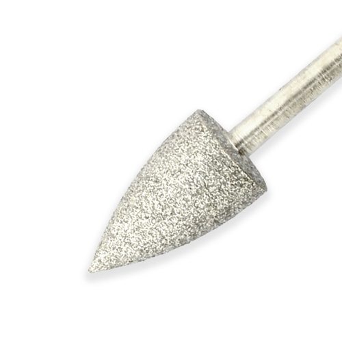 D-5 diamond burr - wide dome - silver