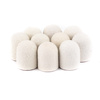 Capuchons pour pédicure 13 mm, grain 240, 10 pièces, Fabric Podo AlleMed, blanc
