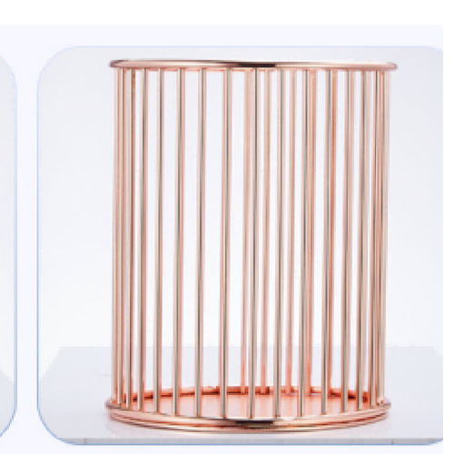 Stojak organizer pojemnik na pędzelki rose gold Nr 5