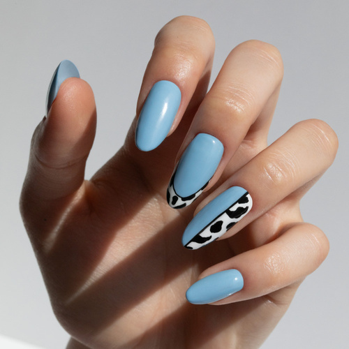 Lakier hybrydowy Molly Nails Blue Sky Baby Blue HEMA/Di-HEMA Free 8g Nr 110