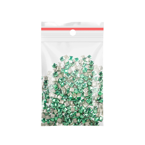 ShinePins — гладкі стрази-прикраси для нігтів, квадратні, великі, NTN Premium № 10, 5 г