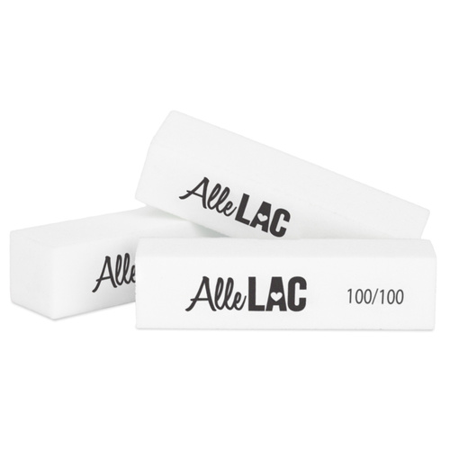Bloczek blok polerski AlleLac 100/100 Premium biały