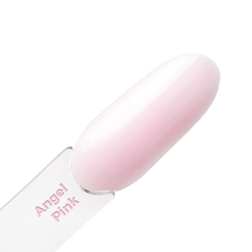 Budujący żel samopoziomujący twardy średniogęsty builder gel self leveling Molly Nails Angel Pink HEMA/Di-HEMA Free 15 g