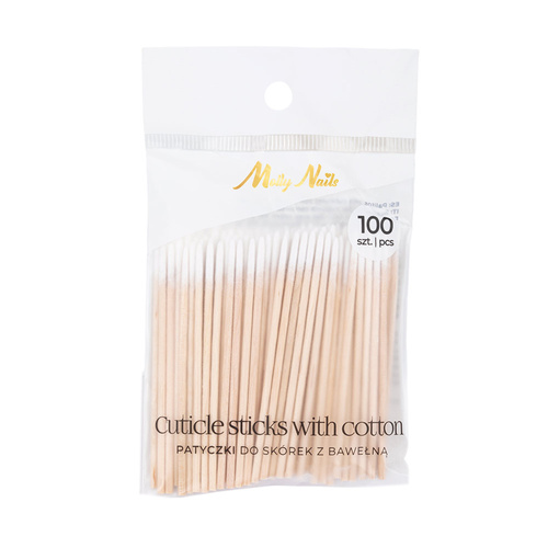 Patyczki higieniczne drewniane Molly Nails 7cm 100szt