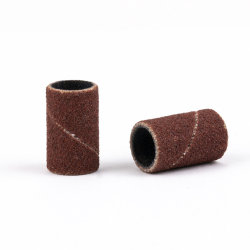 Kapturki do manicure i pedicure mandrele nakładki ścierne cylinder 6mm gradacja 240 AlleMed brązowe 50 szt