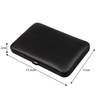 Set of 15 cosmetic accessories for manicure, pedicure, and facial treatments in a black and brown case - CC045