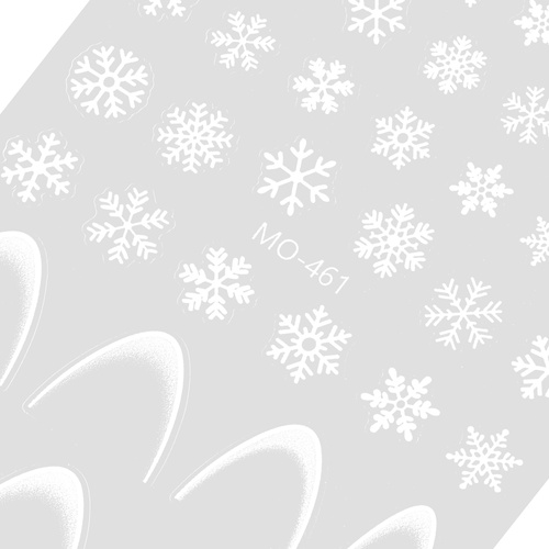 Autocollants pour ongles de Noël / French / Ligne du sourire Molly Nails MO-461
