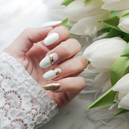 Metallic Nail Powder – Alu Allepaznokcie Gold Flakes, 0.2 g, No. 3