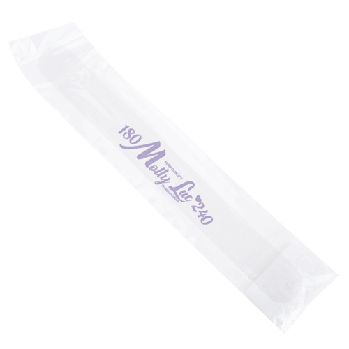 Nagelfeile Sicherheitspaket MollyLac gerade weiß Mittel 180/240 CU-12 High Quality