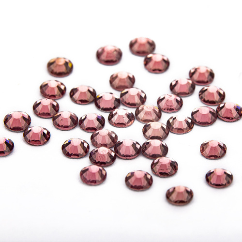 SS10 Light Amethyst glass nail rhinestones, approx. 50 pcs.