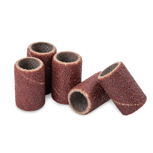 Manicure and pedicure caps, mandrels, abrasive caps, cylinder 6 mm, grit 150, brown, 1000 pcs.