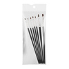 Set di pennelli per gel ovali neri, 7 pezzi