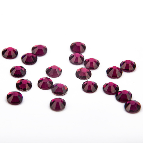 SS10 Amethyst glass nail rhinestones, approx. 50 pcs.