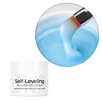 Budujący żel samopoziomujący twardy średniogęsty builder gel self leveling NTN Premium Blue HEMA/Di-HEMA Free 15 g
