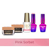 PRO MATCH SYSTEM 4+1 Pink Sorbet: 3x żele 15g: Jelly&SelfLeveling&Gel in bottle+Baza+Doctor Top 10g GRATIS