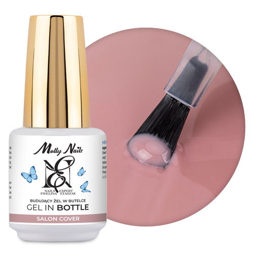 Гель у флаконі Salon Cover Gel in Bottle від Евеліни Сташак MollyNails, без HEMA/Di-HEMA, 15 г