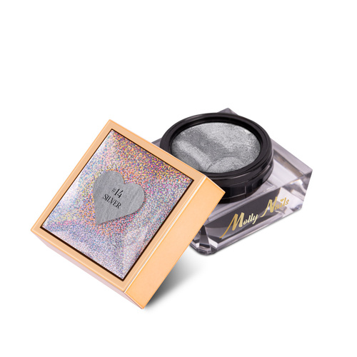 Pasta para decoraciones Nail Art ProArt Paste de Molly Nails, color plata, sin HEMA ni Di-HEMA, 5 g