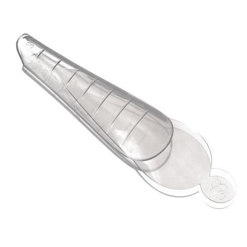 Set combinato di stampi in silicone a doppia forma per french con punta lunga, 12 pezzi