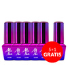 5+1 free Molly Nails Luxury Glam Midnight Kiss hybrid nail polish 8g No. 548