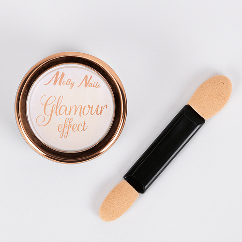 Pyłek do paznokci Glamour effect Molly Nails z pacynką Nr 1 1g