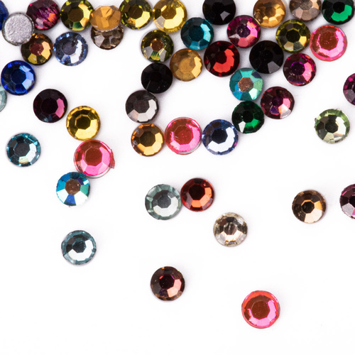 Strass en verre pour ongles SS3 Mix, environ 50 pièces.
