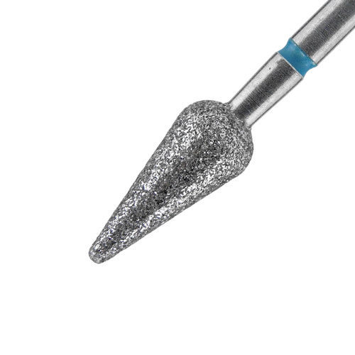 Diamantfräser, birnenförmig, abgerundet, blau, Staleks Expert 5/12 mm