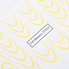 Gradient water decals for nails/French/Ombre/French smile line 34 pcs yellow STZ52