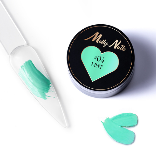 Pasta do zdobień ProArt Paste Molly Nails Mint HEMA/Di-HEMA Free 5g Nr 4