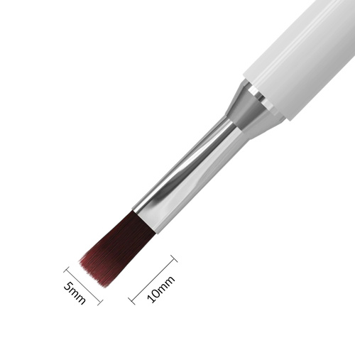 Pennellino doppio uso per gel da 10 mm quadrato e per decorazioni da 10 mm Staleks EXCLUSIVE