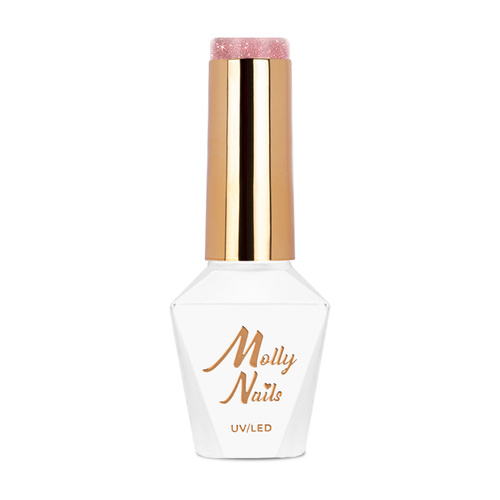 Esmalte híbrido Molly Nails Flashing Lights Oh, so glow! Sin HEMA ni Di-HEMA, 8 g, n.º 562