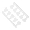 Séparateurs pour pédicure blancs, lot de 20
