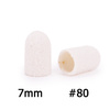 Capuchones para pedicura de 7 mm, gradación 80, 10 unidades, ABS, Podo AlleMed, blanco