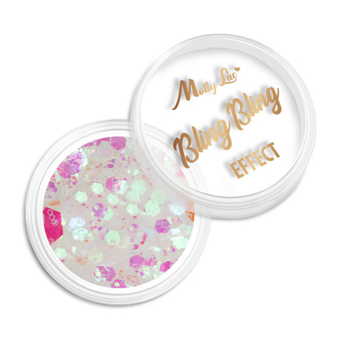 Pyłek do paznokci MollyLac Bling Bling Effect 1 g Nr 07