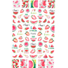 Thin self-adhesive fruit nail stickers F645