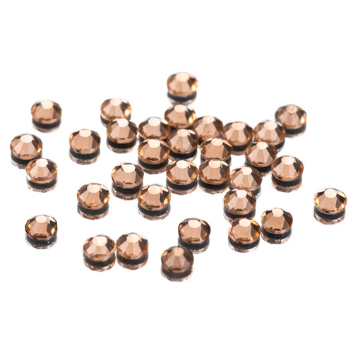 SS10 Light Peach glass nail rhinestones, approx. 50 pcs.