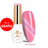 5+1gratis Lakier hybrydowy LED/UV Gel Polish Cat Eye Crystal Water Nr 265 Berry Molly Nails HEMA/Di-HEMA Free 8g