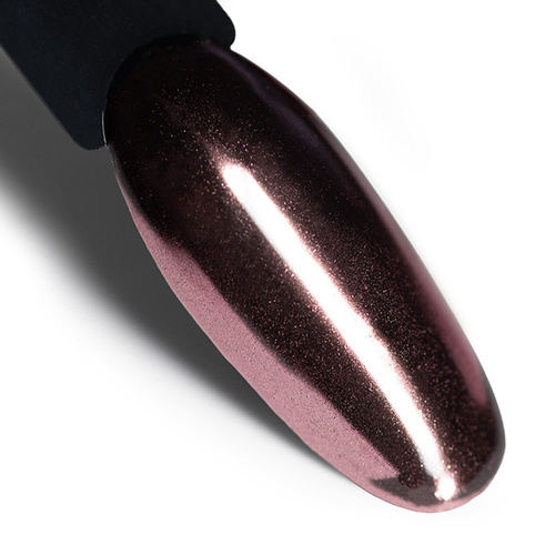 Pyłek lustrzany efekt do zdobień paznokci Glass Effect AlleLac Dark Golden Pink Nr 5