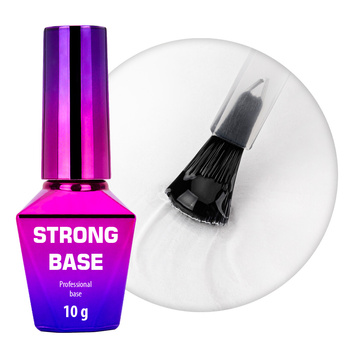 Base híbrida Strong Base MollyNails Clear sin HEMA ni Di-HEMA, 10 g