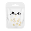 Décorations pour ongles : fleurs en perles 3D Molly Nails n° 1, 10 pièces