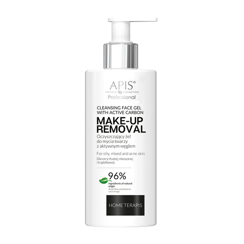 Żel do mycia twarzy oczyszczający z aktywnym węglem MAKE-UP REMOVAL Home Terapis Apis 300 ml