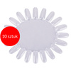10 pieces Sun display template for hybrid gels and powders, transparent, 20 tips