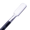 Cuchilla profesional de doble cara para manicura y pedicura, color negro