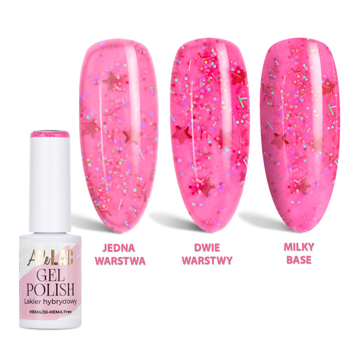 Esmalte híbrido LED/UV Gel Polish Pinks PI35 Candy Stars AlleLac sin HEMA ni Di-HEMA, 6 g