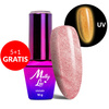 5+1 безкоштовно Гібридний лак, що світиться в темряві MollyLac Night Glowing Introspectre без HEMA/Di-HEMA 10 г № 671